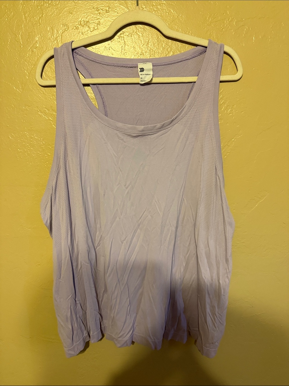 all in motion Lavender Scoop Neck Tank Top
